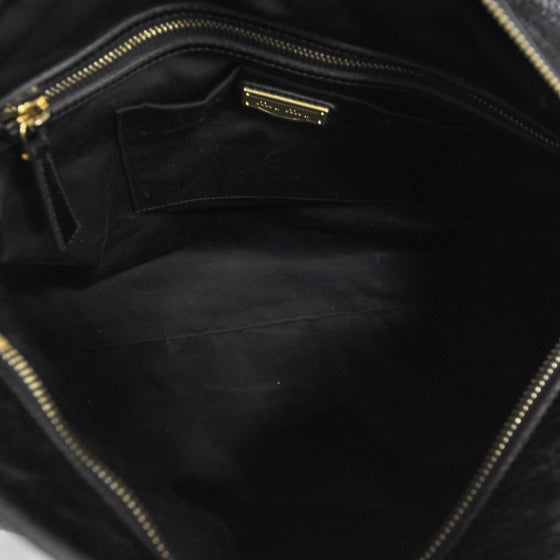 Leather Vitello Lux Bow Bag Black