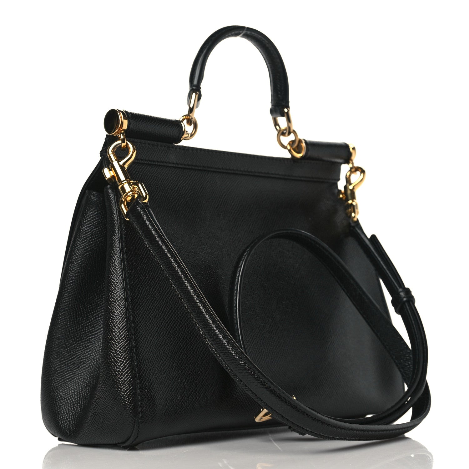 Dolce & Gabbana Dauphine Small Miss Sicily Satchel Black 2 of 10