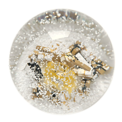 Chanel Glass CC Shopping Bag Snow Globe Gold 6 of 8