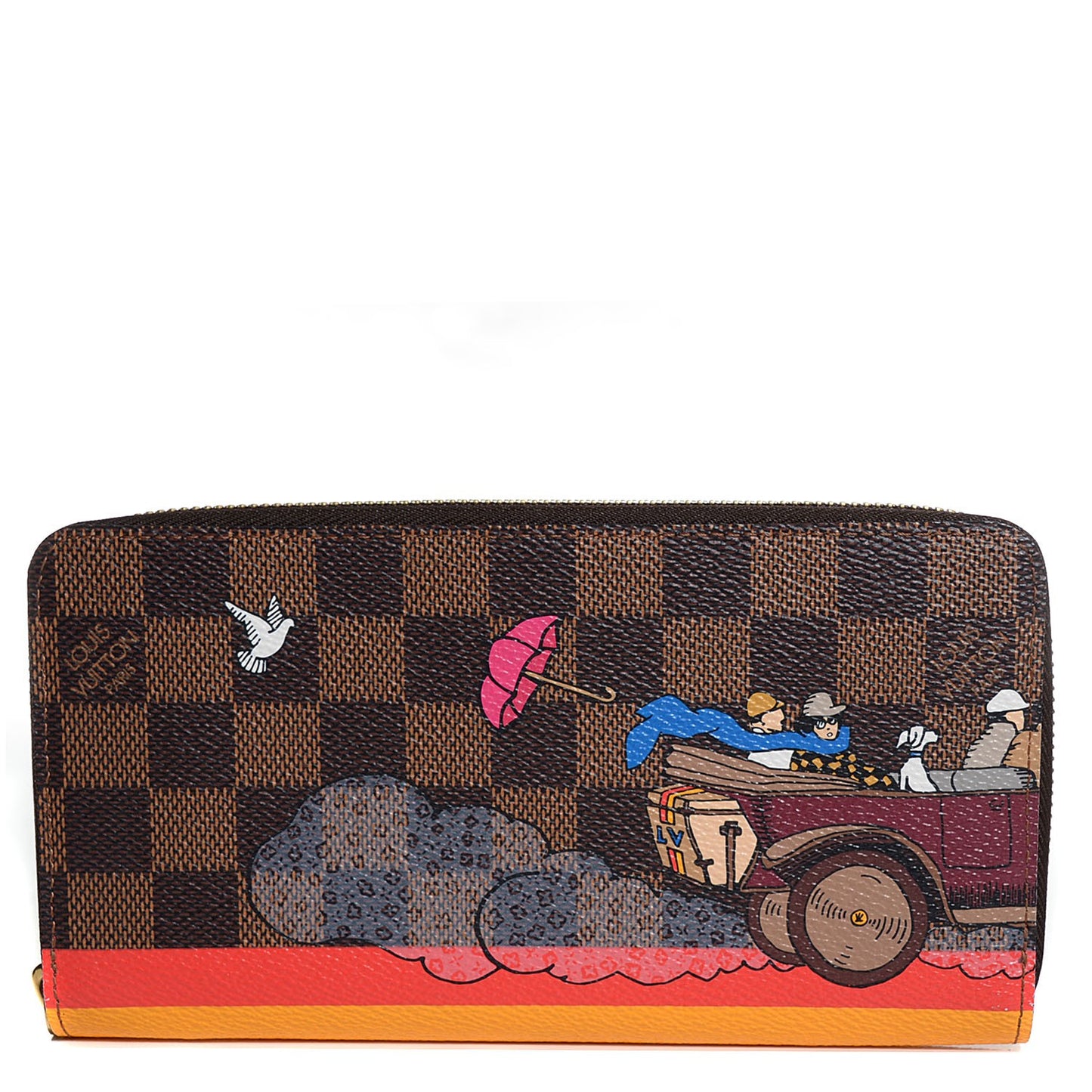 Damier Ebene 2015 Christmas Animation Zippy Wallet Poppy