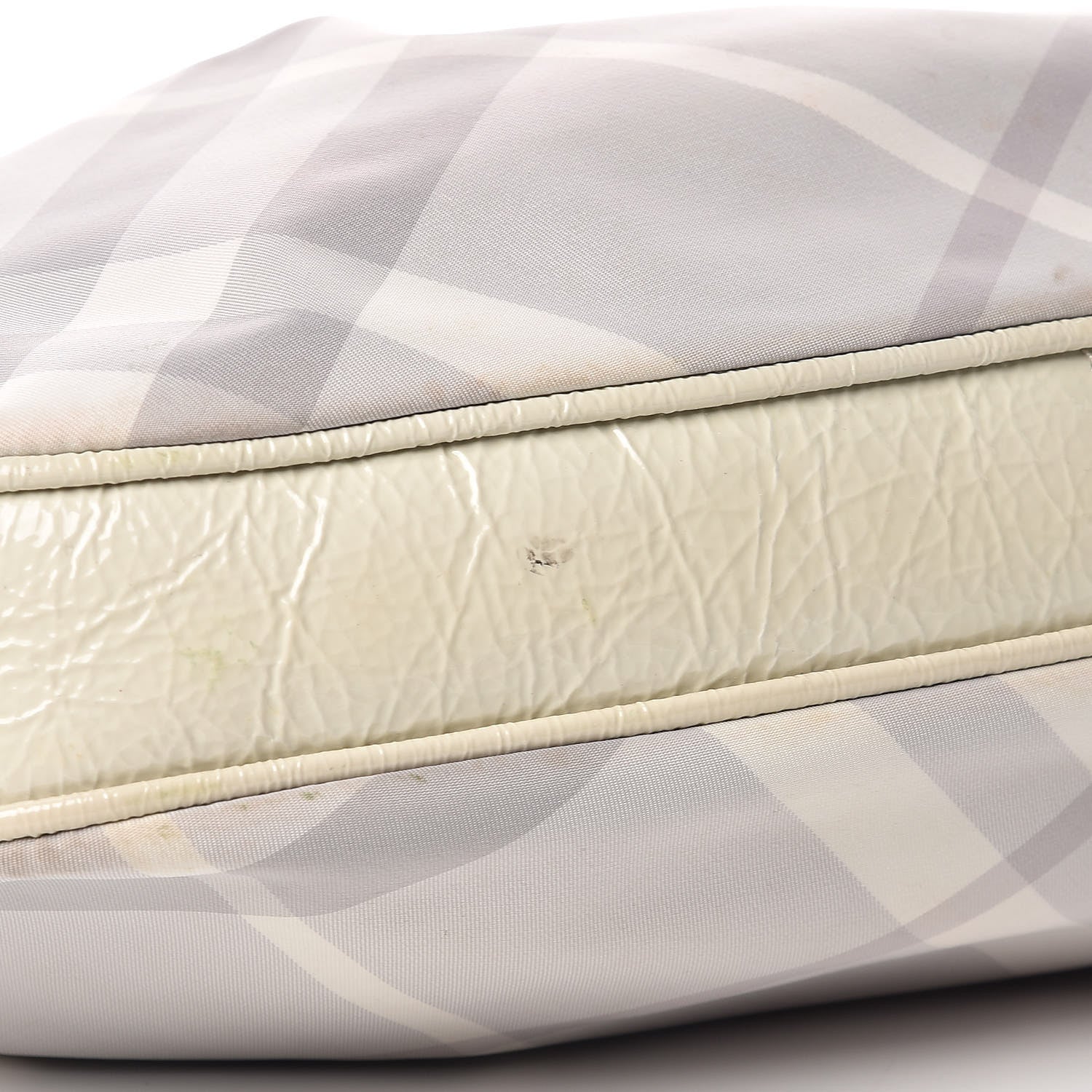 Burberry Beat Check Small Brooklyn Hobo Grey 8 of 15