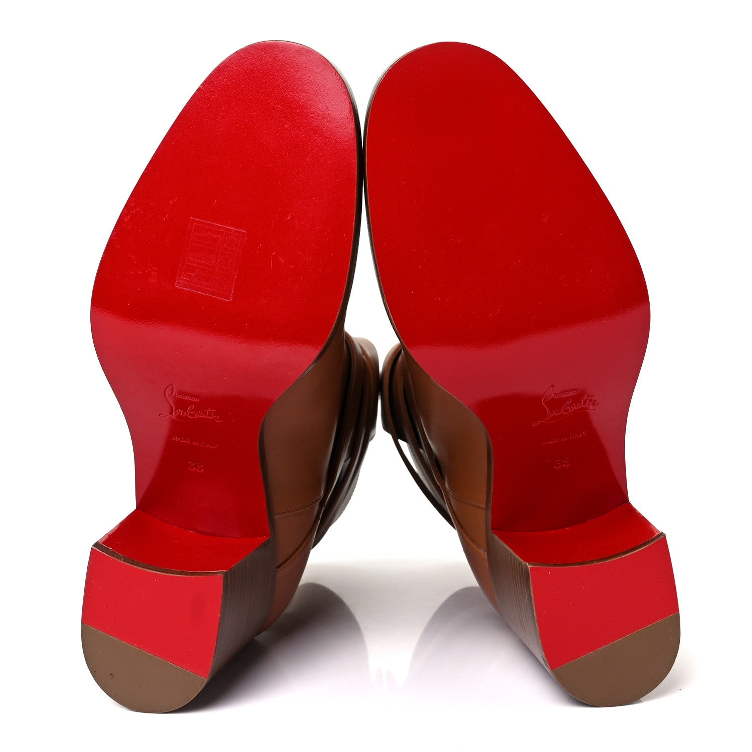 Christian Louboutin Calfskin Karistrap 70 Ankle Boots 38 Cuoio 5 of 6