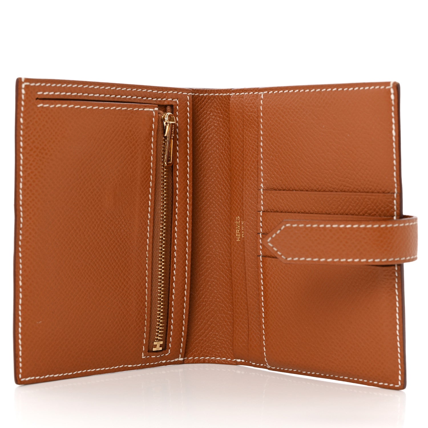 Hermes Epsom Bearn Compact Wallet Gold 5 of 7