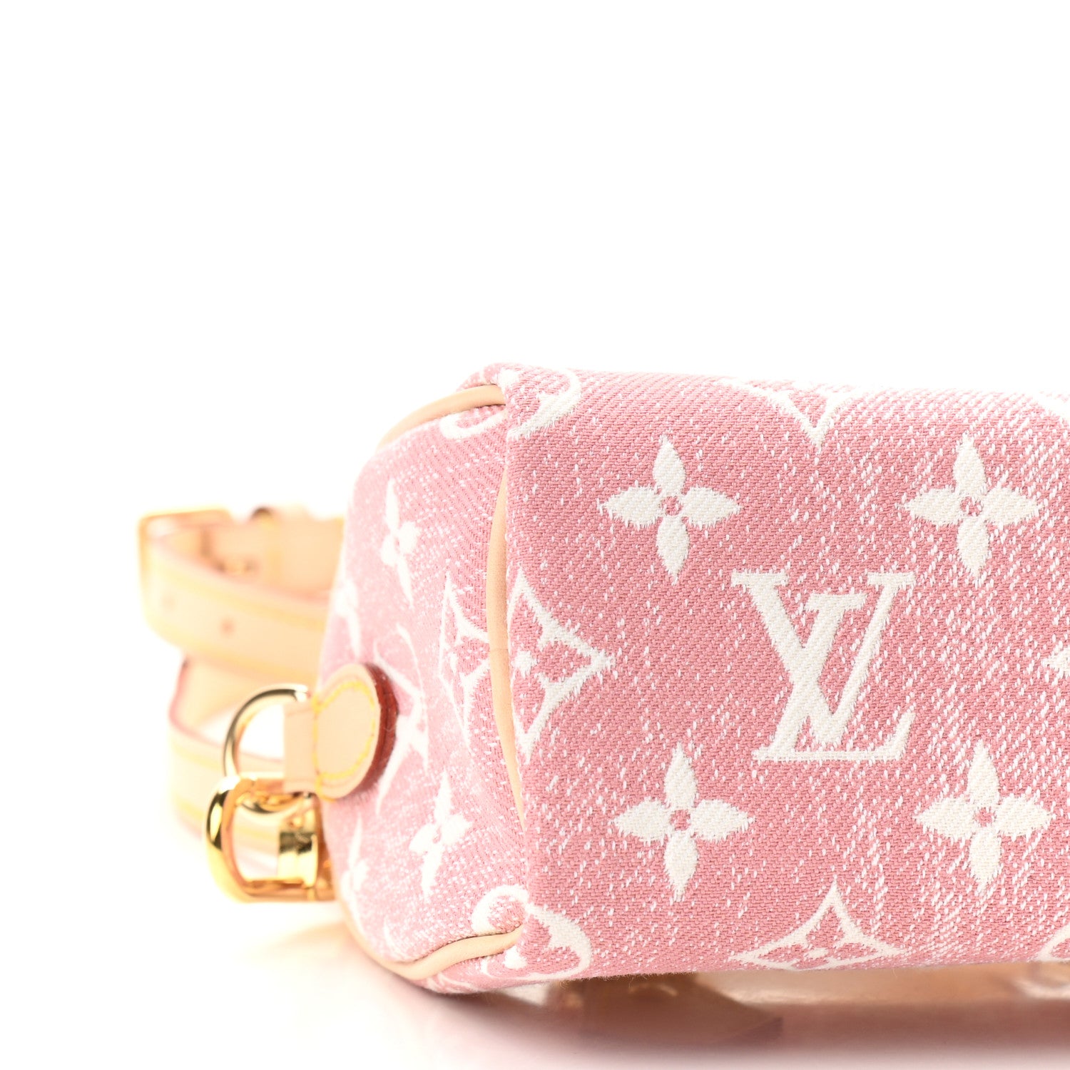Louis Vuitton Monogram Jacquard Denim Nano Speedy Bandouliere Pink 7 of 8
