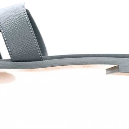 Hermes Epsom Oran Sandals 39.5 Gris Antarctique 11 of 14