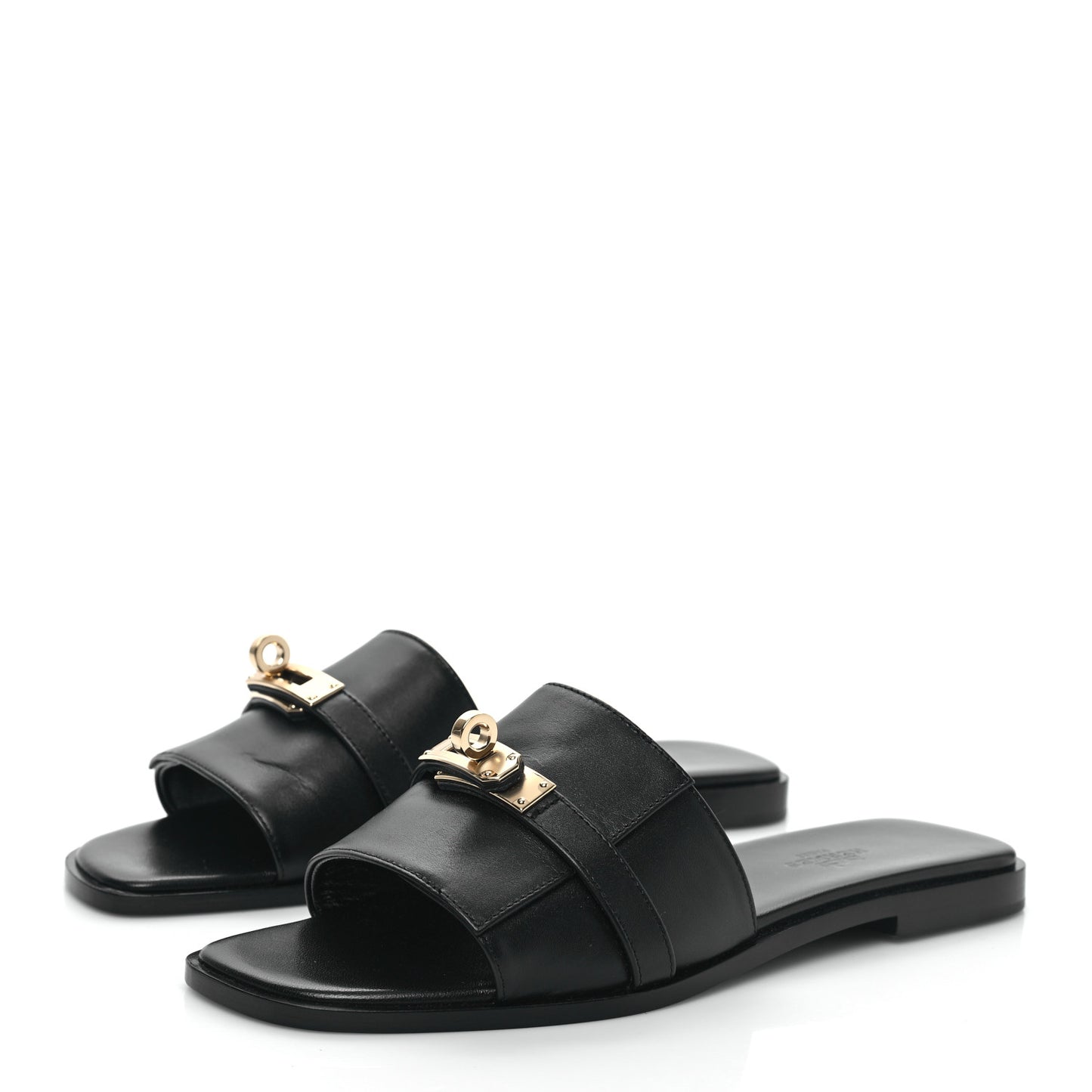 Calfskin Giulia Sandals 37.5 Black