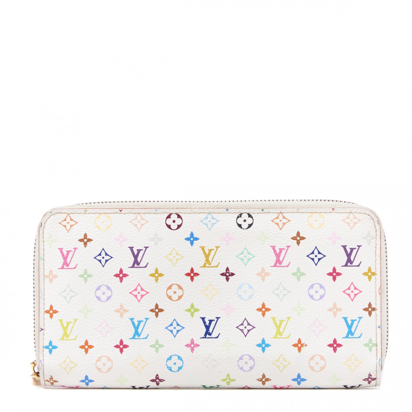 Monogram Multicolor Zippy Wallet White Eglantine