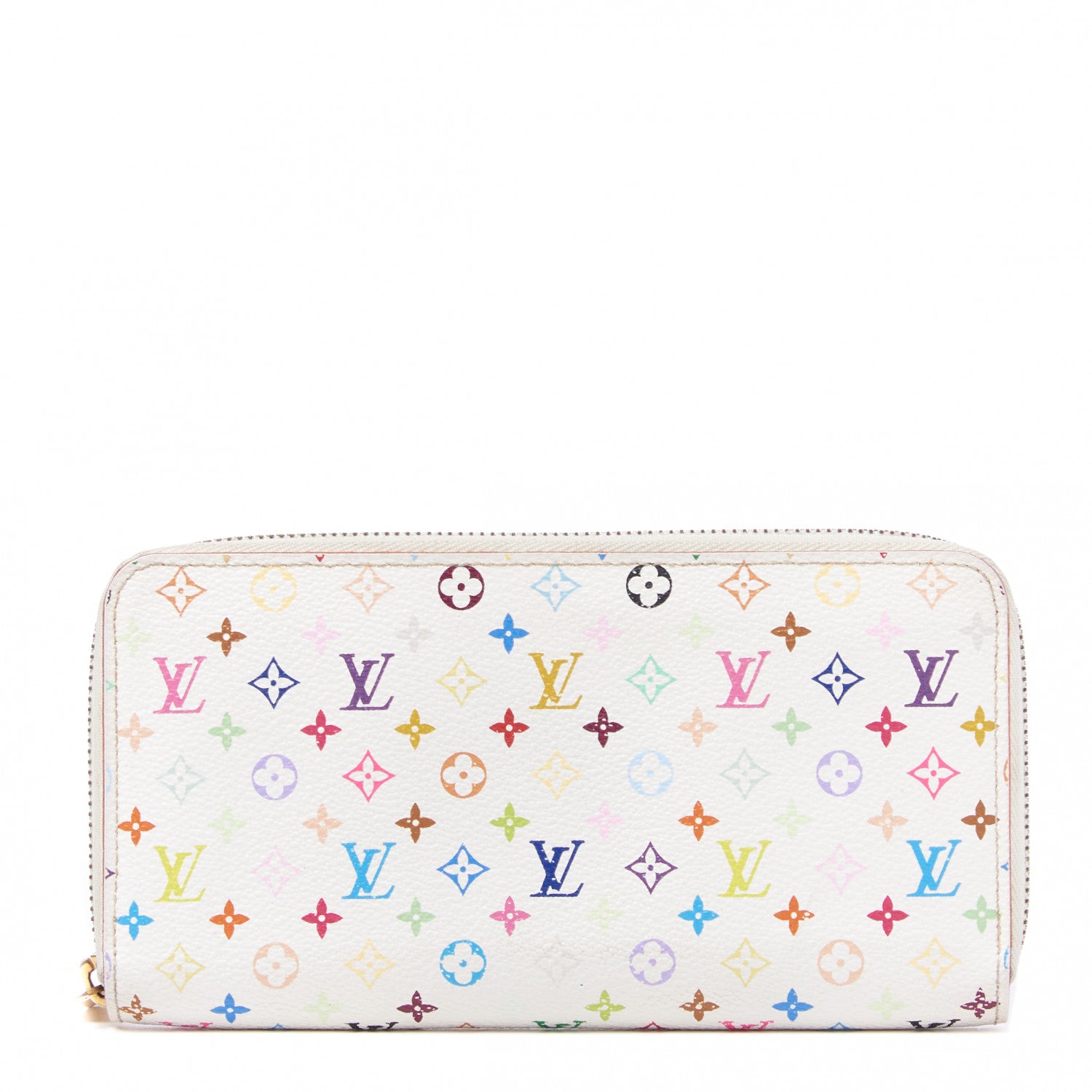 Louis Vuitton Monogram Multicolor Zippy Wallet White Eglantine 1 of 7
