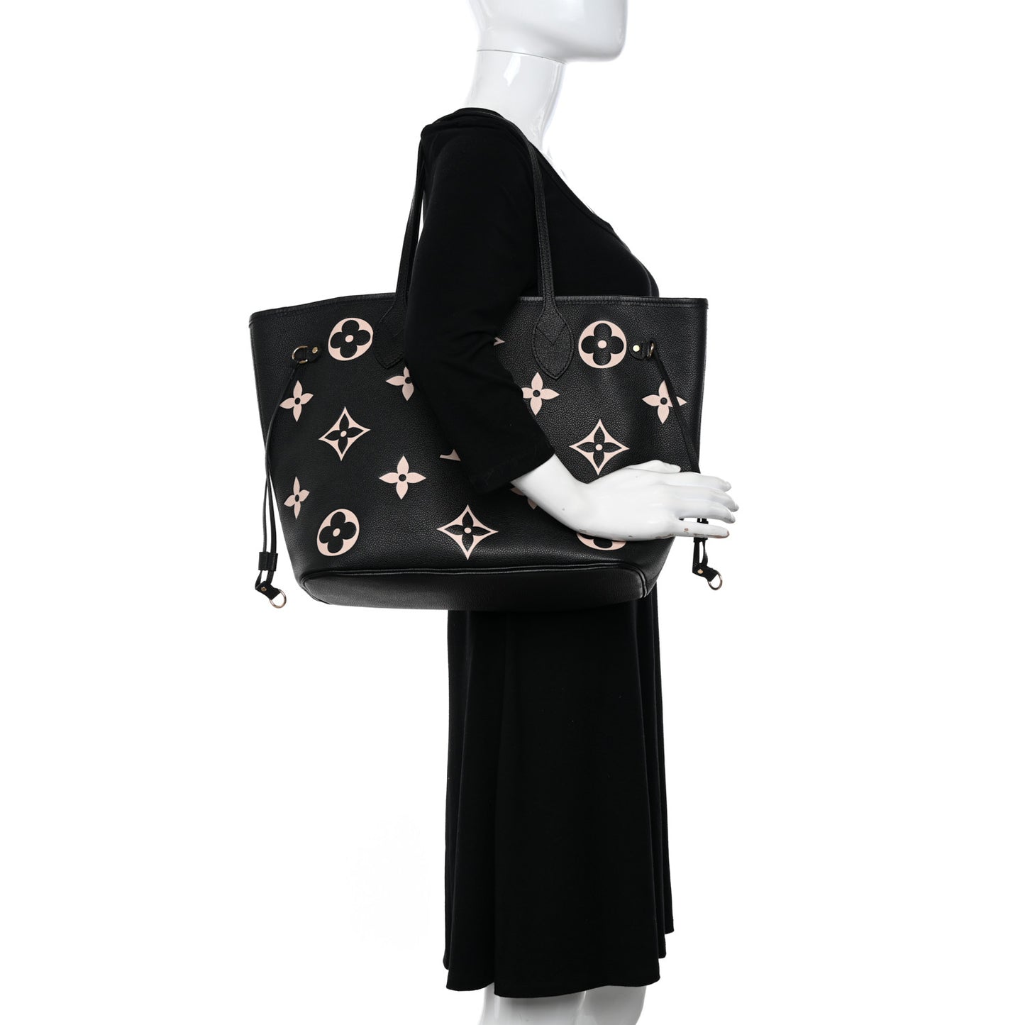 Empreinte Monogram Giant Neverfull MM Black Beige