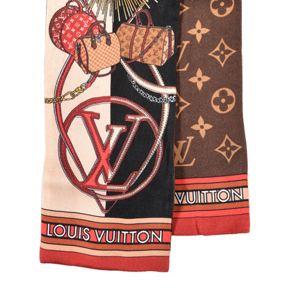 Louis Vuitton Silk Monogram All In LV Bandeau Brown 2 of 4