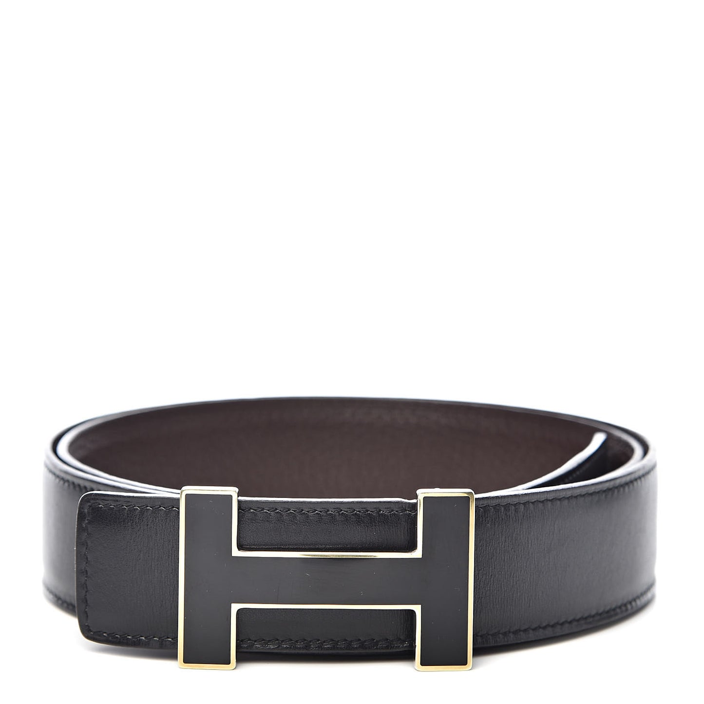 Box Togo 32mm Quizz H Belt 90 Black Chocolate