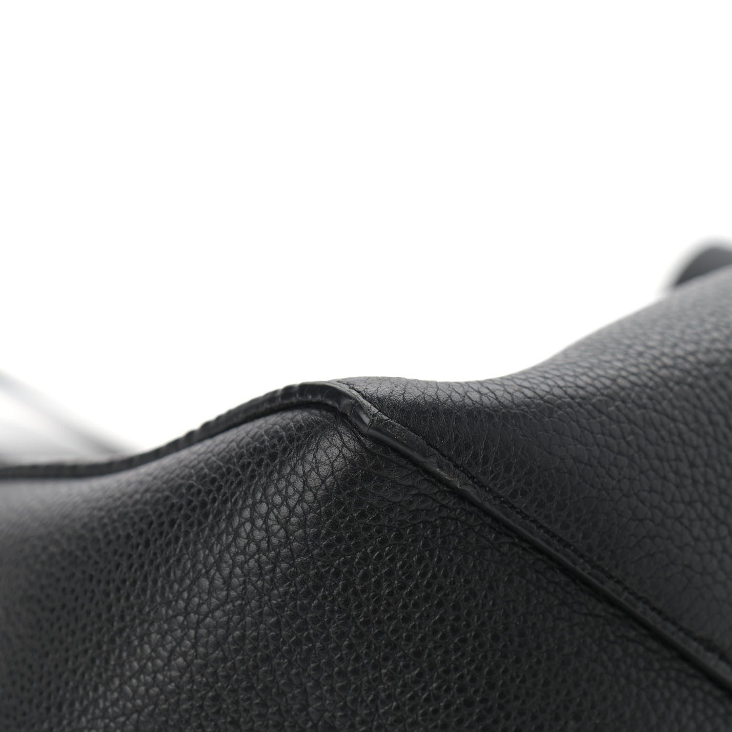 Celine Soft Grained Calfskin Small Belt Cabas Phantom Black 11 of 16