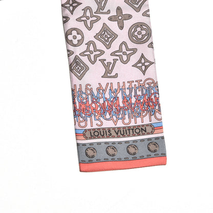 Louis Vuitton Silk Monogram Map Bandeau Rose Poudre 3 of 5