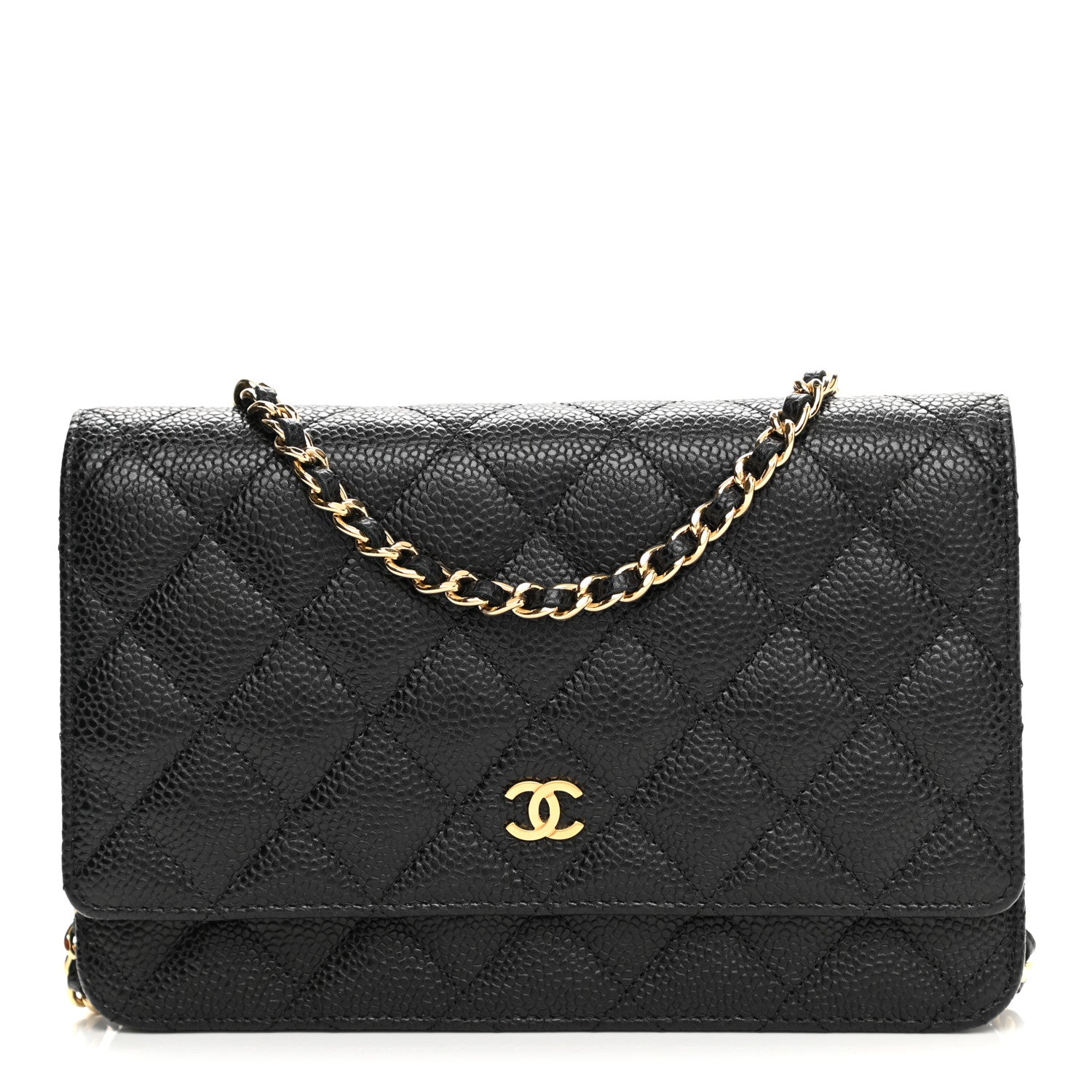 Chanel Caviar Quilted Wallet On Chain WOC Black 1 of 11