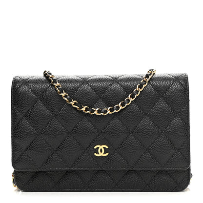 Chanel Caviar Quilted Wallet On Chain WOC Black 1 of 11