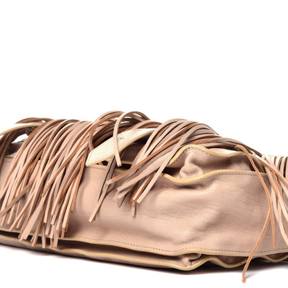 Proenza Schouler Lambskin Fringe Medium PS1 Satchel Nude 10 of 10