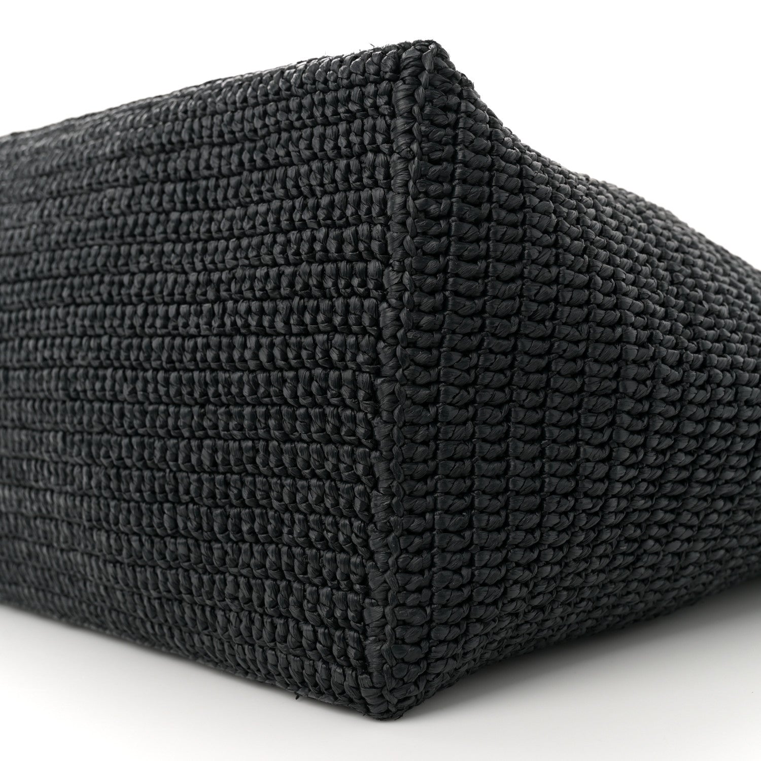 Saint Laurent Raffia Logo Tote Black 9 of 9