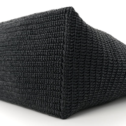 Saint Laurent Raffia Logo Tote Black 9 of 9