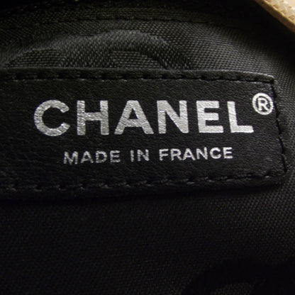 Chanel Calfskin Quilted Large Cambon Bowler Beige Black 9 of 12