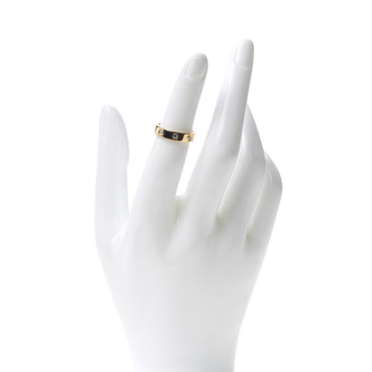 Cartier 18K Yellow Gold 8 Diamond 4mm Band LOVE Ring 48 4.5 2 of 4