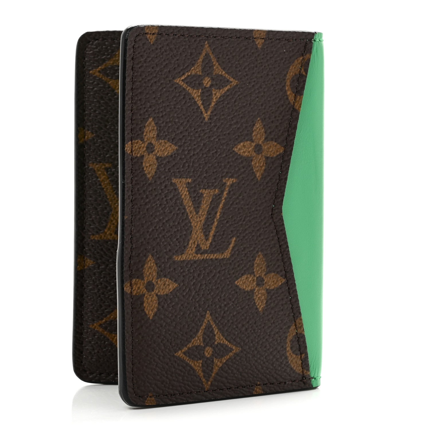 Louis Vuitton Monogram Macassar Pocket Organizer NM Borneo Green 3 of 8