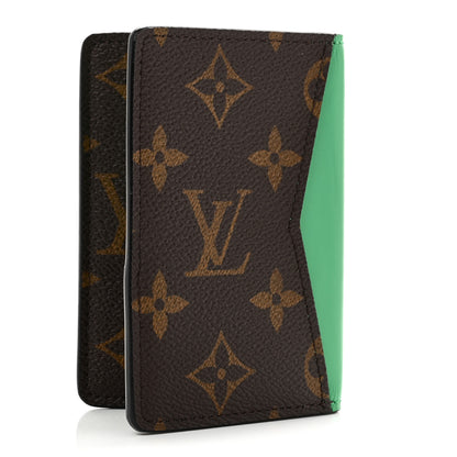Louis Vuitton Monogram Macassar Pocket Organizer NM Borneo Green 3 of 8
