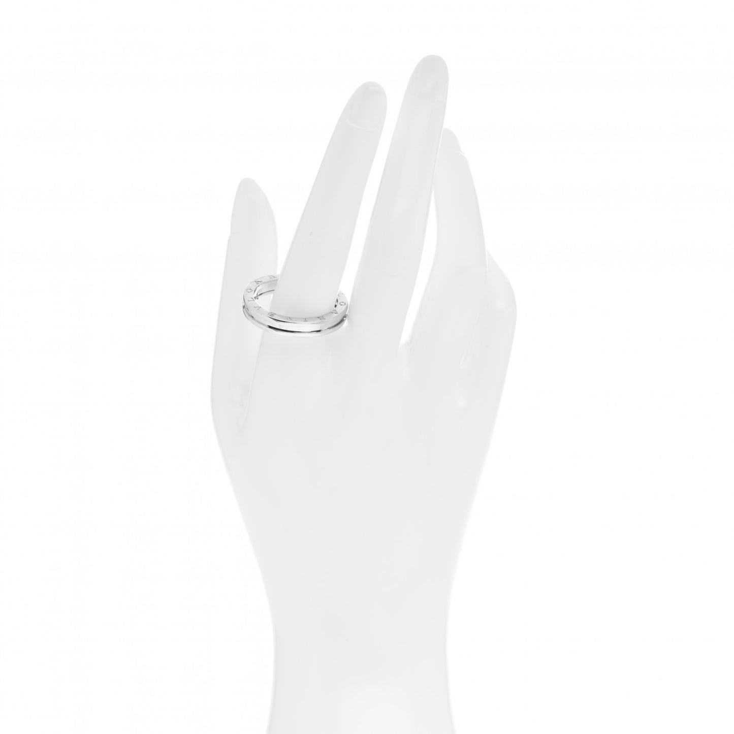 18K White Gold B.Zero1 One-Band Ring 69 12.5