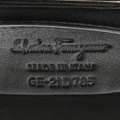 Salvatore Ferragamo Satin Sequin Kameron Clutch Black 7 of 11