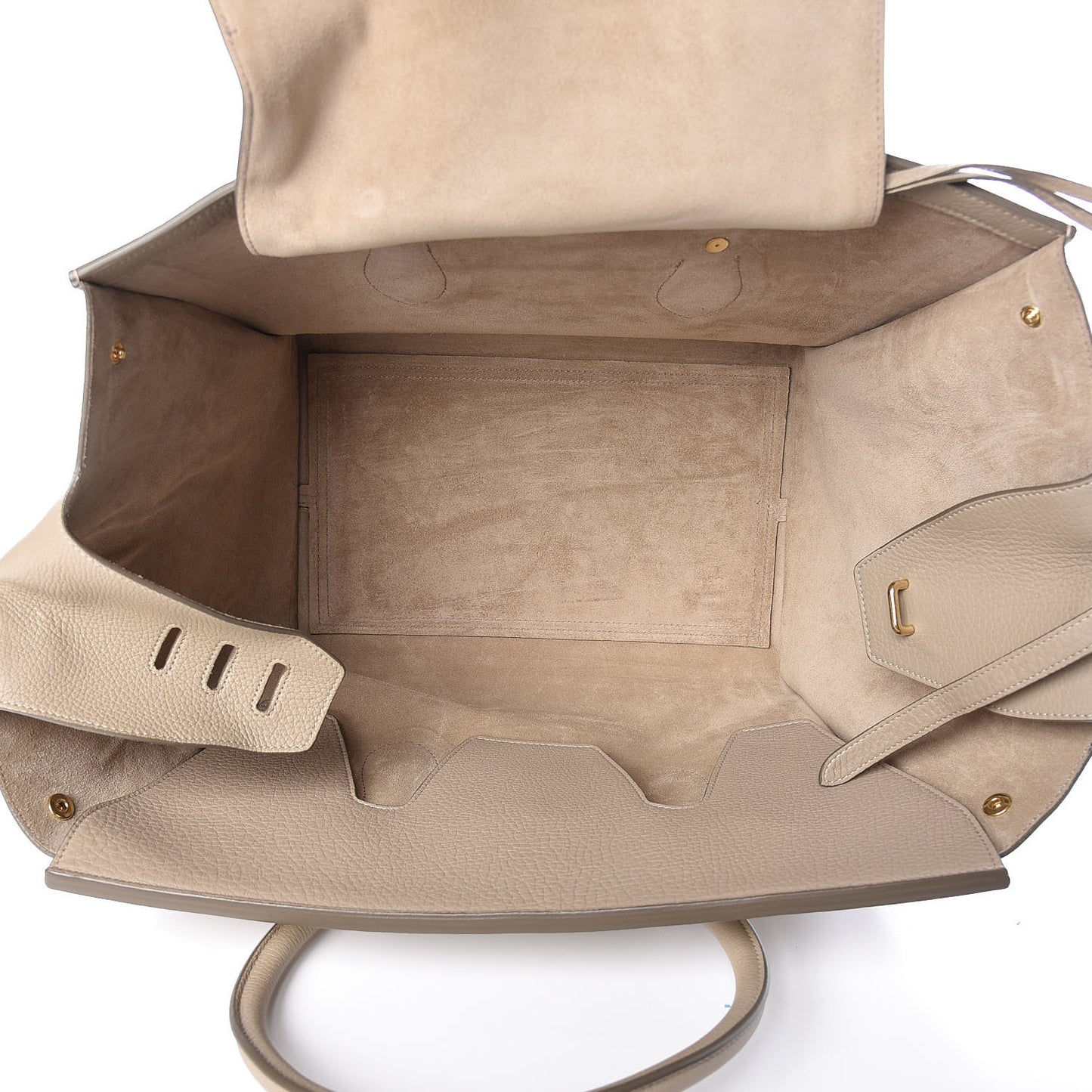 Crisped Calfskin Medium Tie Knot Tote Light Taupe