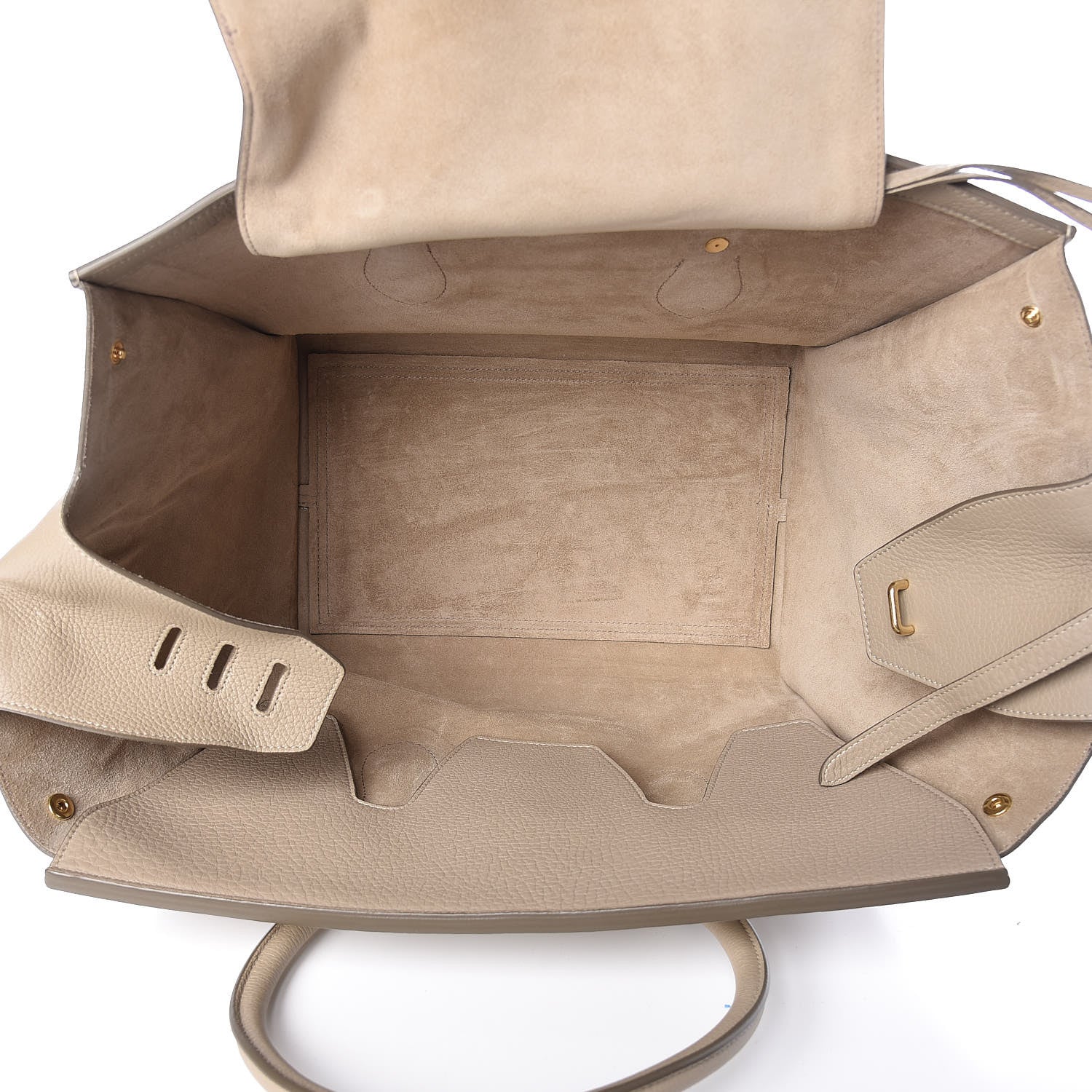 Celine Crisped Calfskin Medium Tie Knot Tote Light Taupe 6 of 14