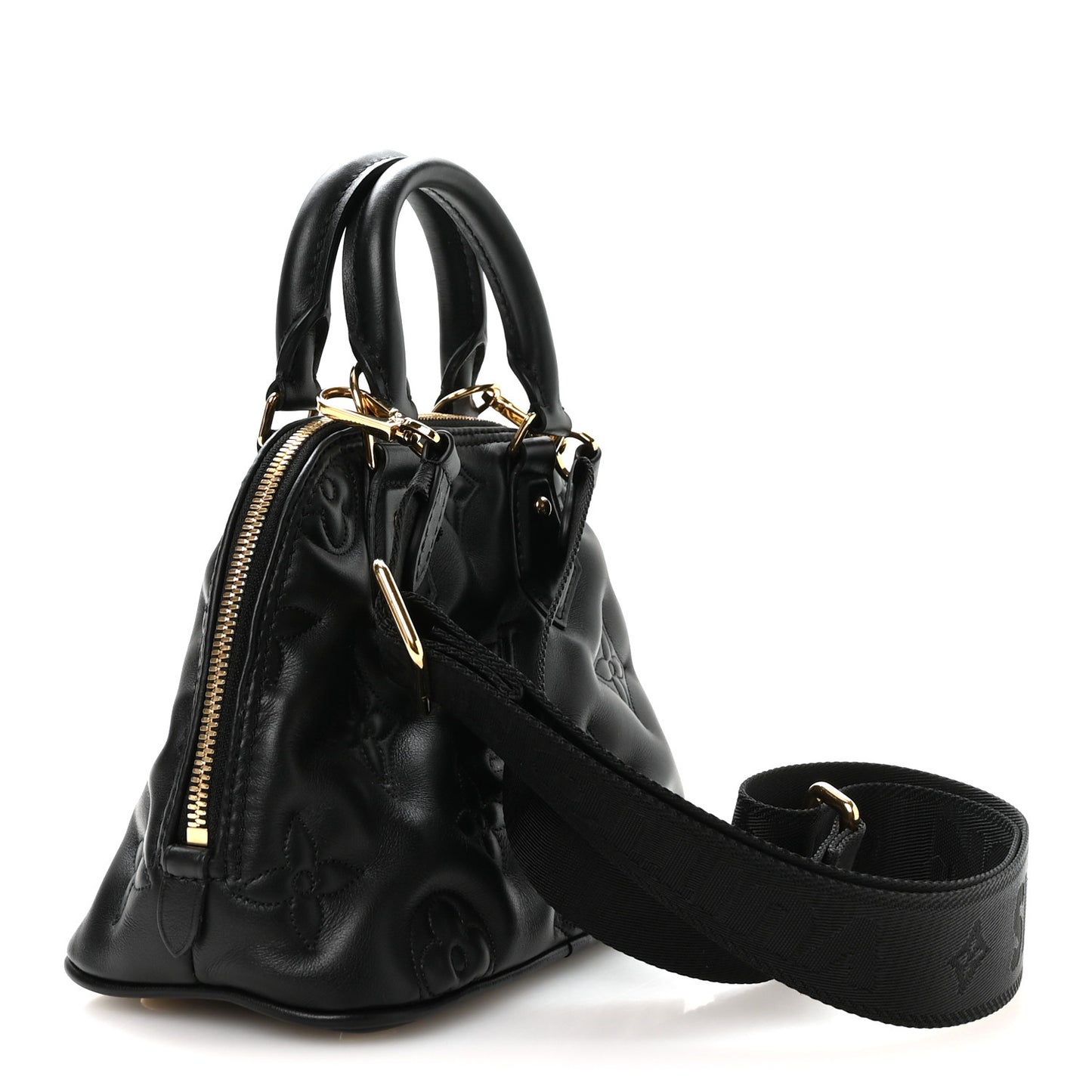 Calfskin Bubblegram Alma BB Black