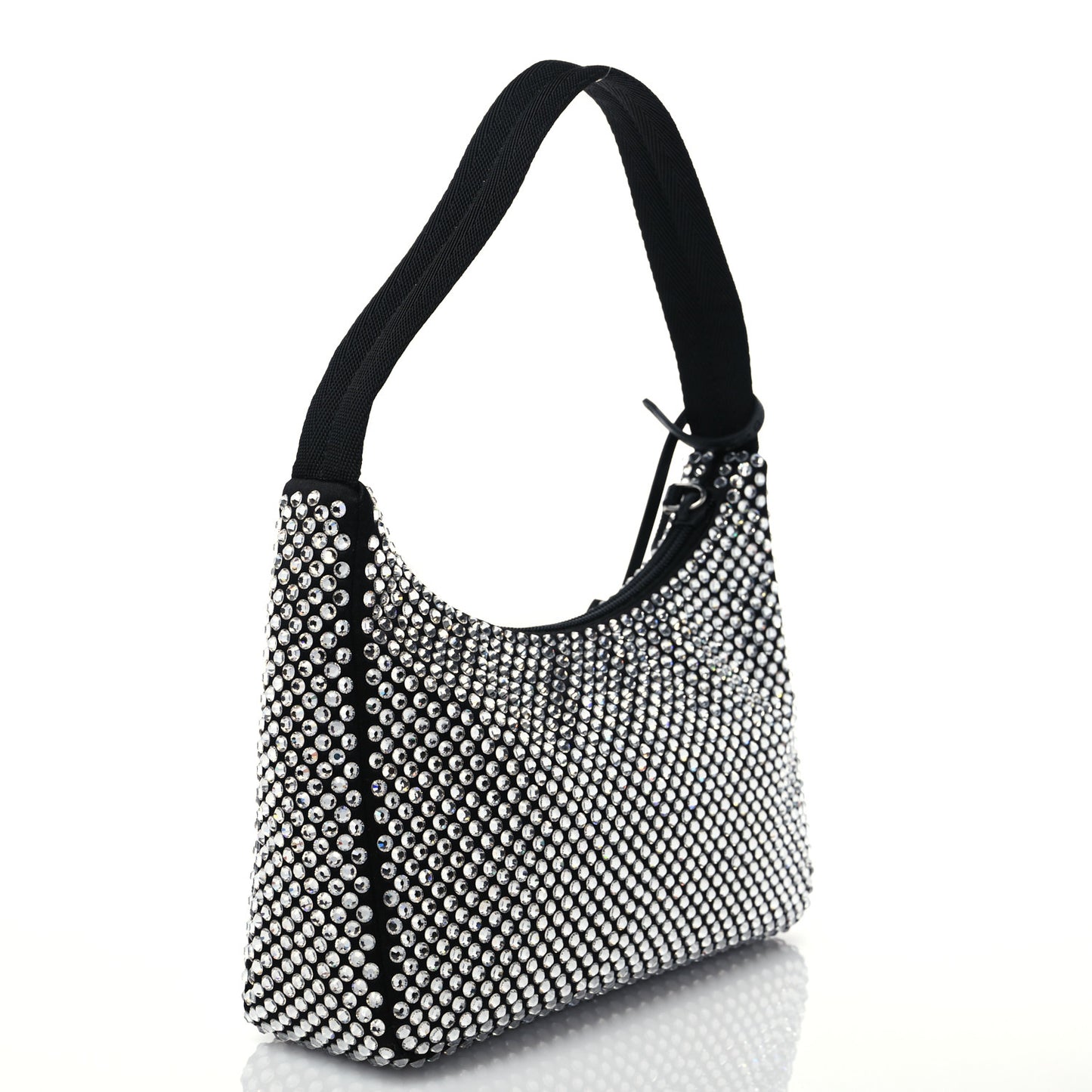 Satin Crystal Mini Re-Edition 2000 Bag Cristal