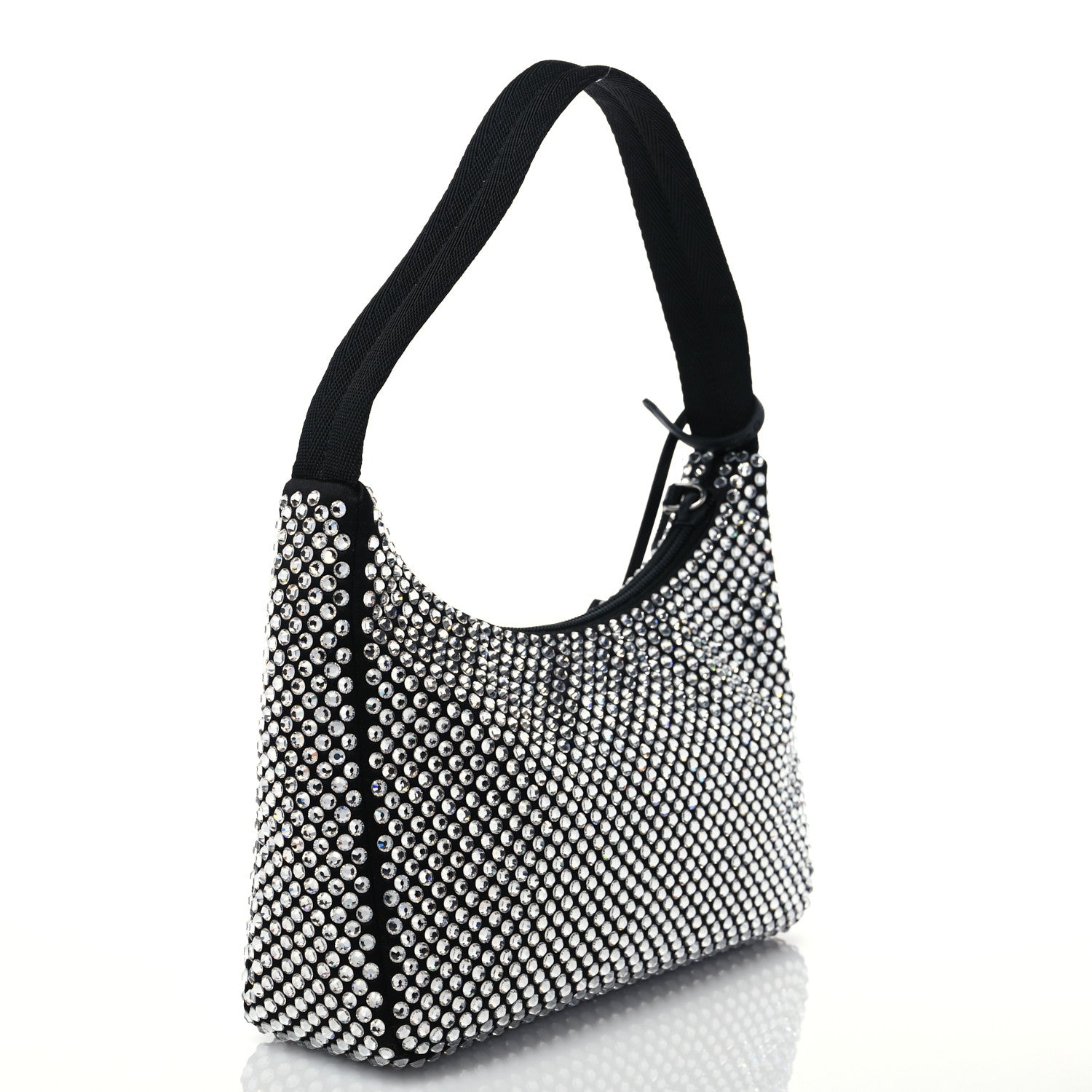 Prada Satin Crystal Mini Re-Edition 2000 Bag Cristal 3 of 8