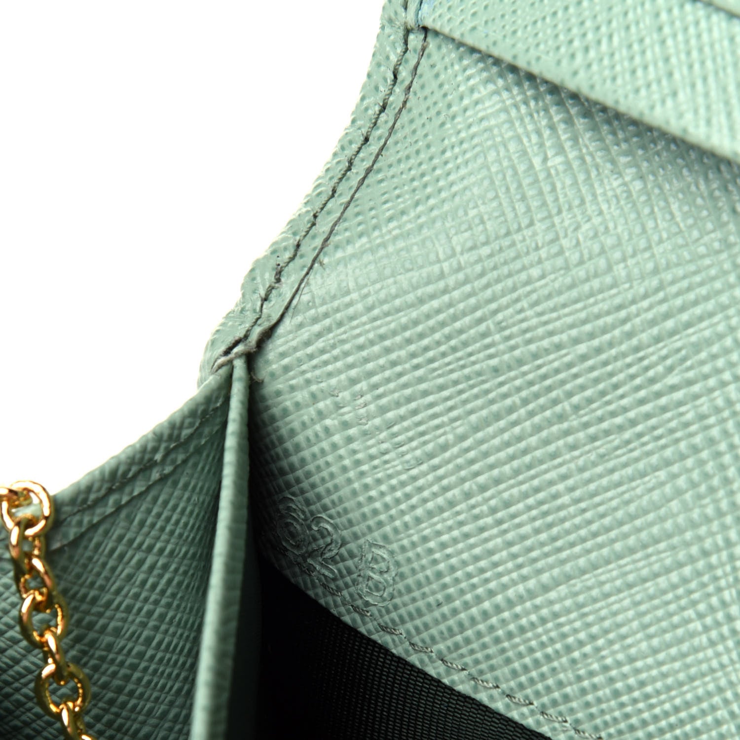 Prada Saffiano Metal Continental Flap Travel Wallet Acquamarina 8 of 12