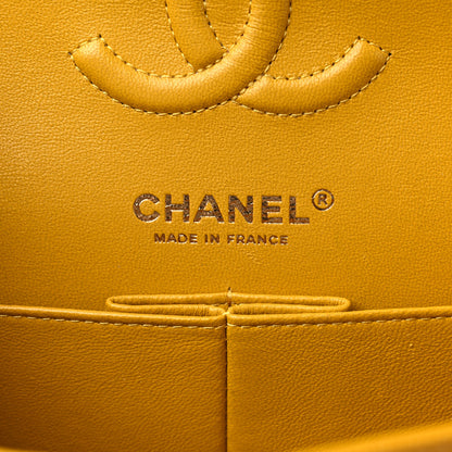 Chanel Caviar Quilted Small Double Flap Yellow 6 of 11