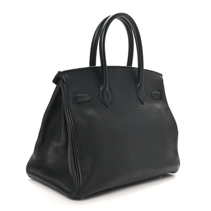 Hermes Taurillon Clemence Birkin 30 Black 3 of 10