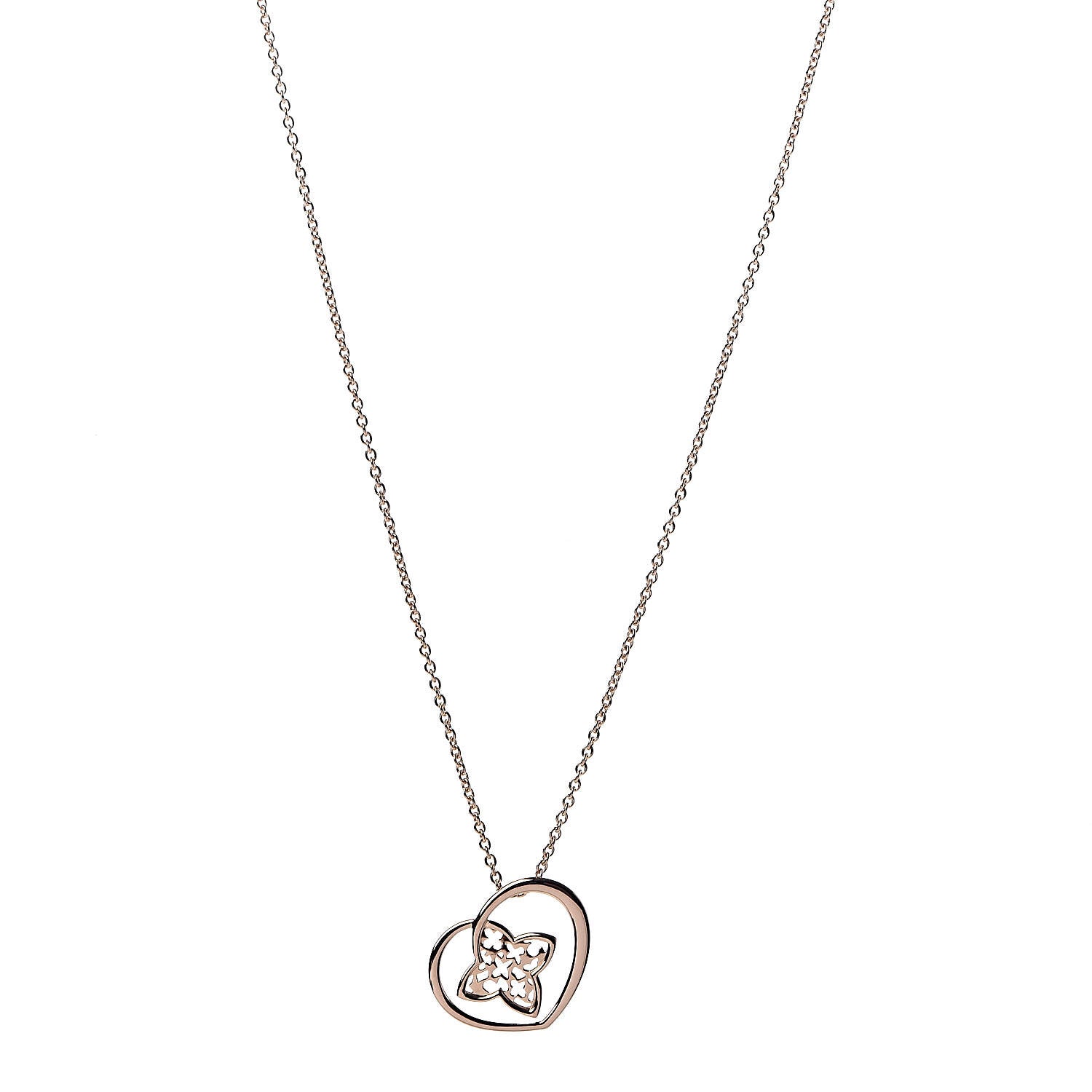 Louis Vuitton 18K Rose Gold Coeur Heart Pendant Necklace 1 of 6