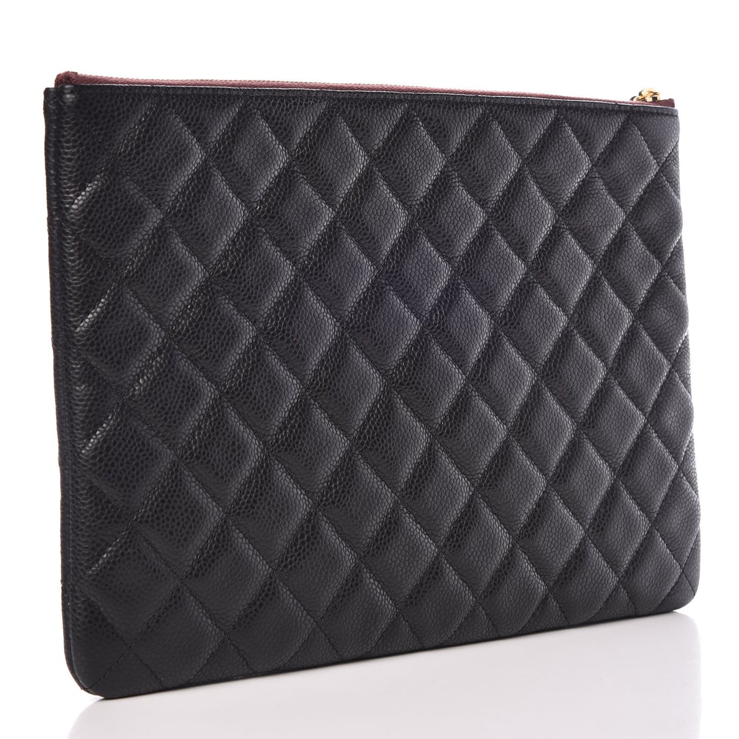 Caviar Quilted Medium Cosmetic Case Black