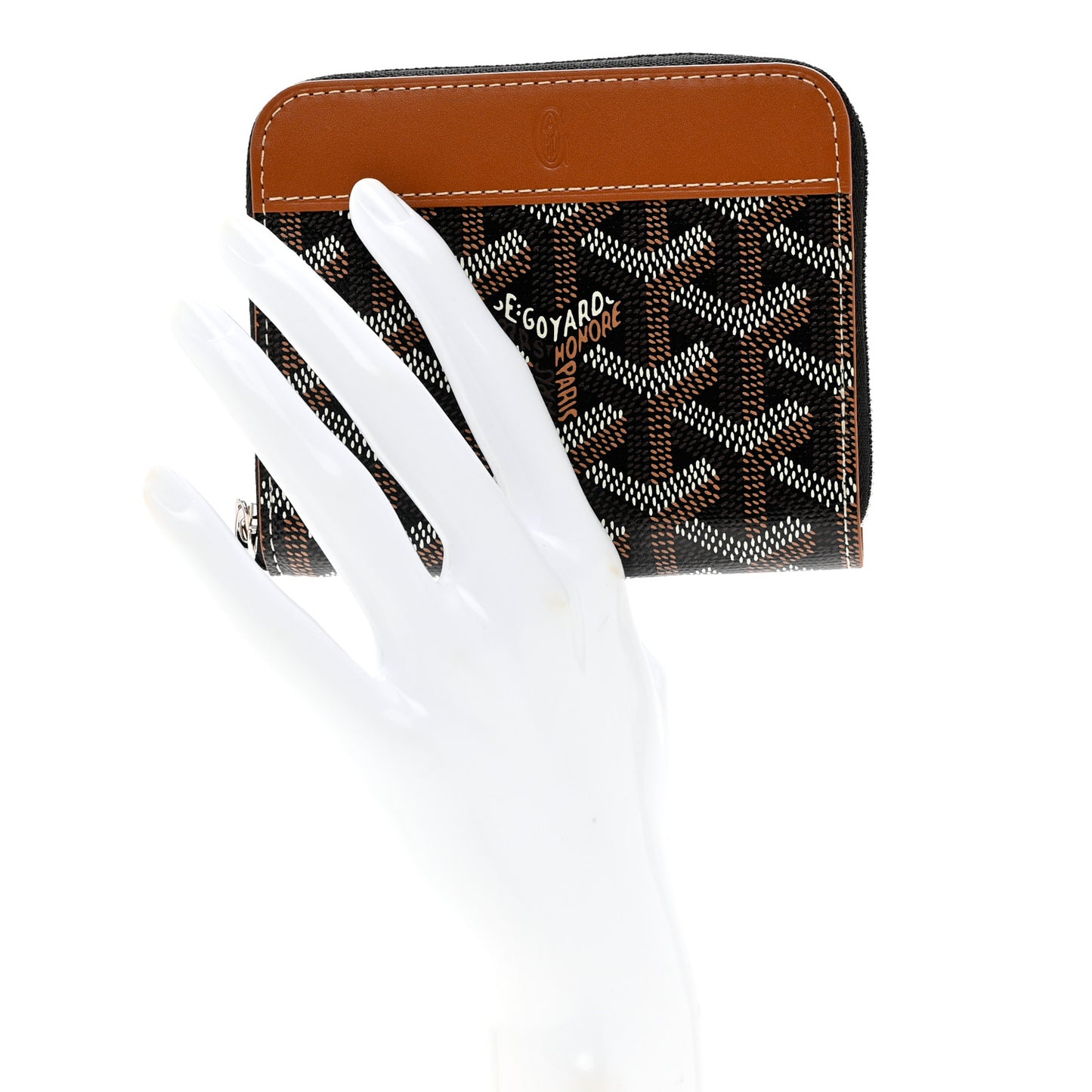 Goyardine Matignon PM Wallet Black Gold