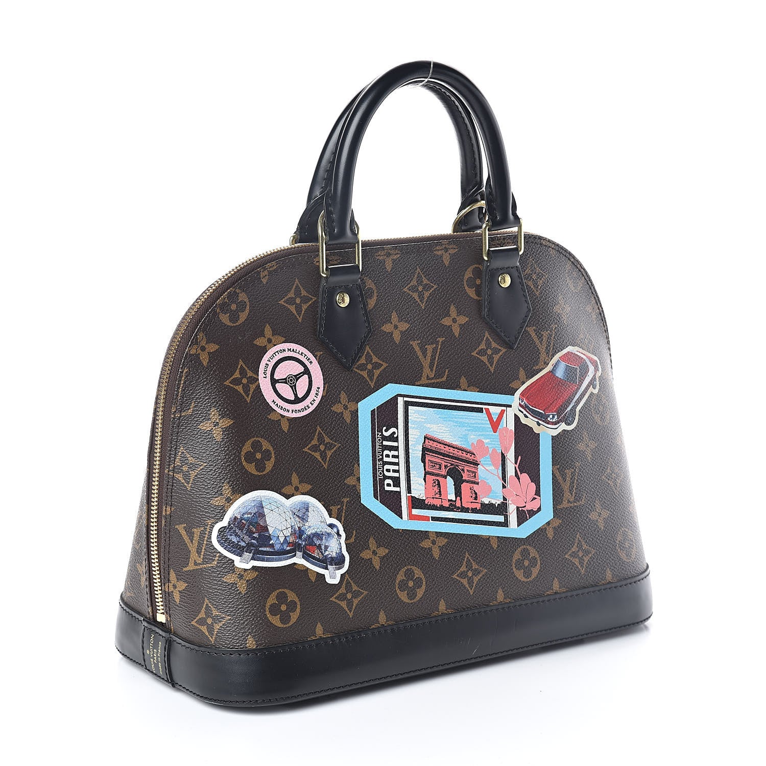 Louis Vuitton Monogram World Tour Alma PM 3 of 8