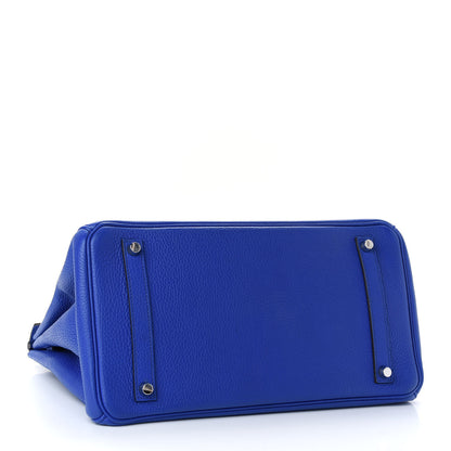 Hermes Togo Birkin 35 Bleu Electrique 3 of 8