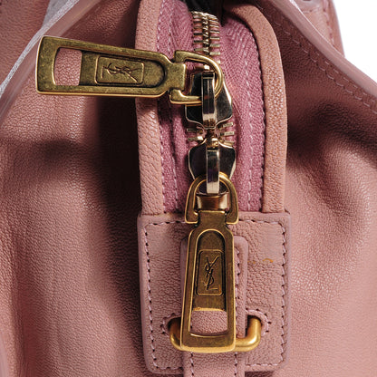 Saint Laurent Sheepskin Leather Mini Cabas ChYc Bag Pink 8 of 9