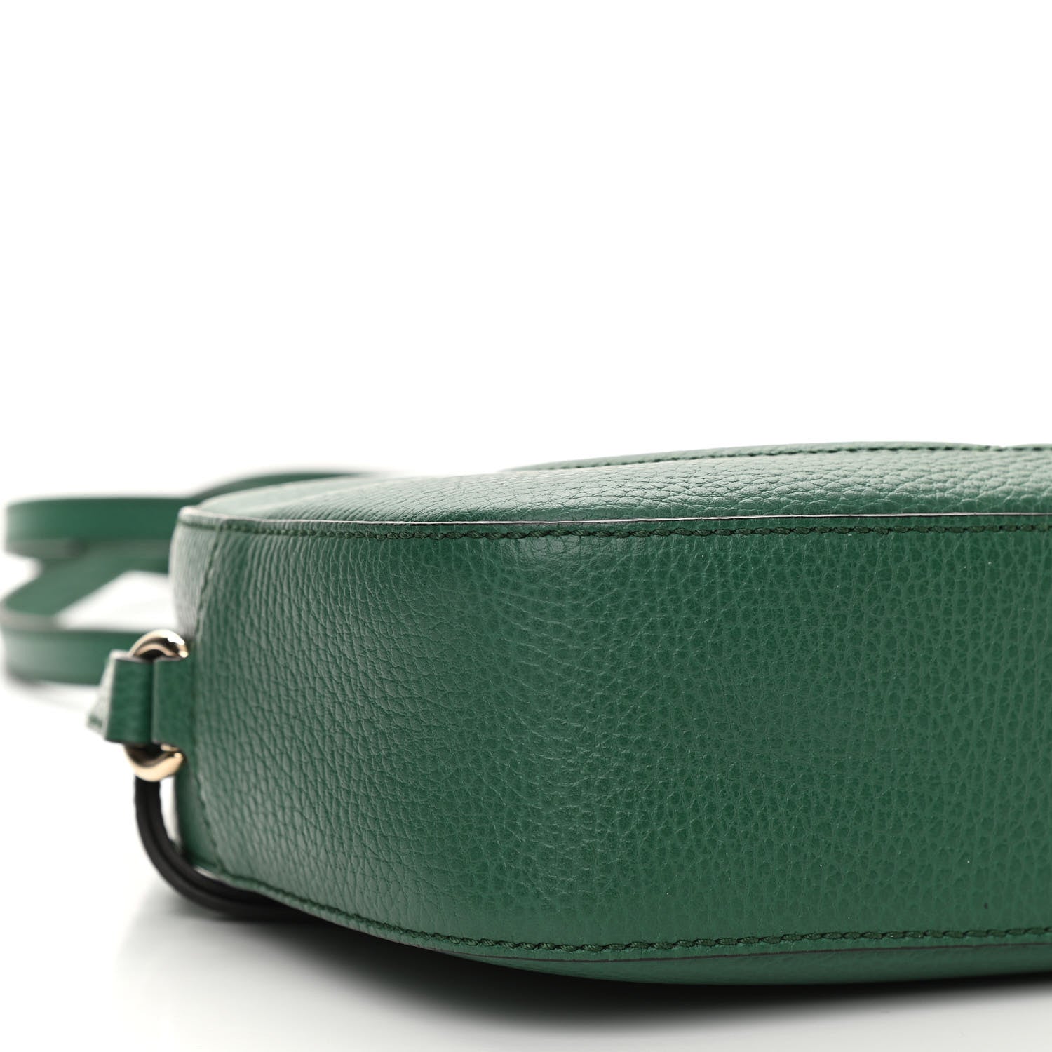 Gucci Pebbled Calfskin Small Soho Disco Bag Emerald Green 9 of 10
