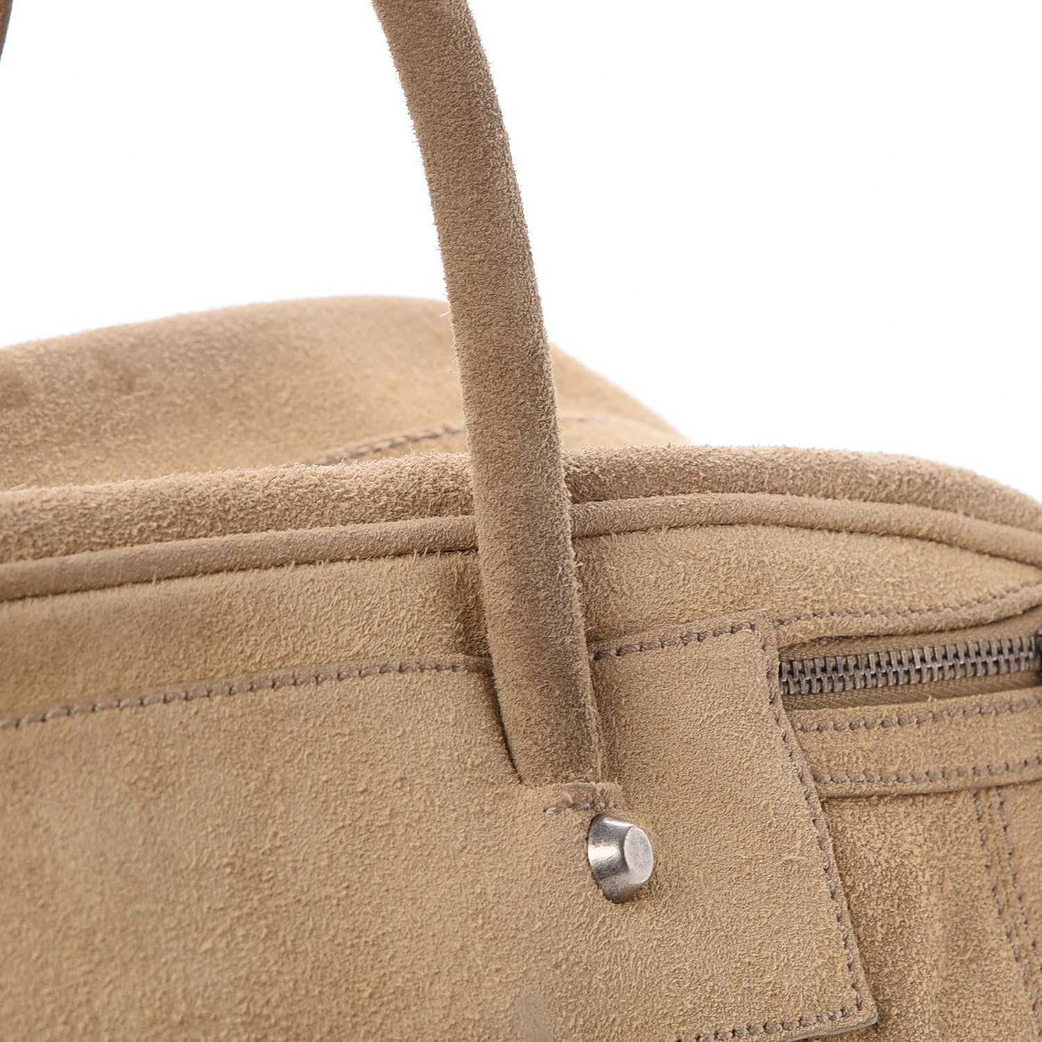 Balenciaga Suede Multi Zip Lariat Bag Beige 12 of 18