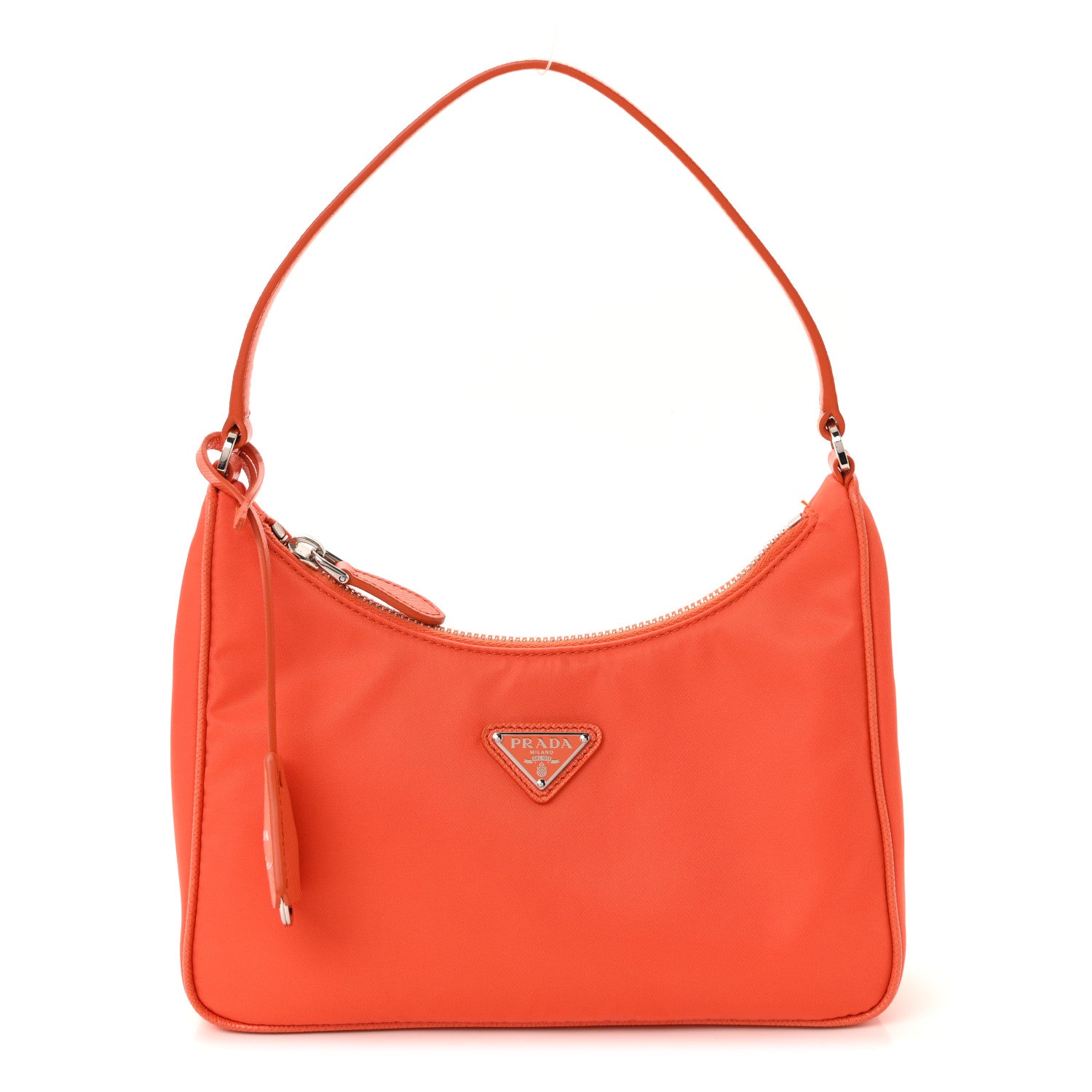 Prada Re-Nylon Saffiano Mini Re-Edition 2005 Bag Arancio 1 of 9