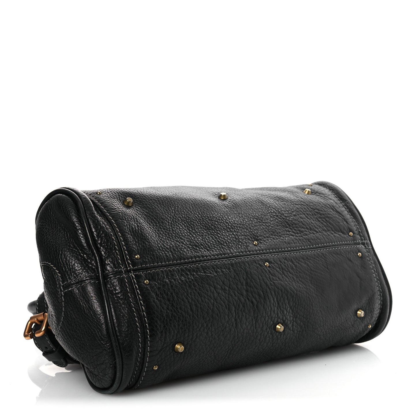 Calfskin Medium Paddington Satchel Black