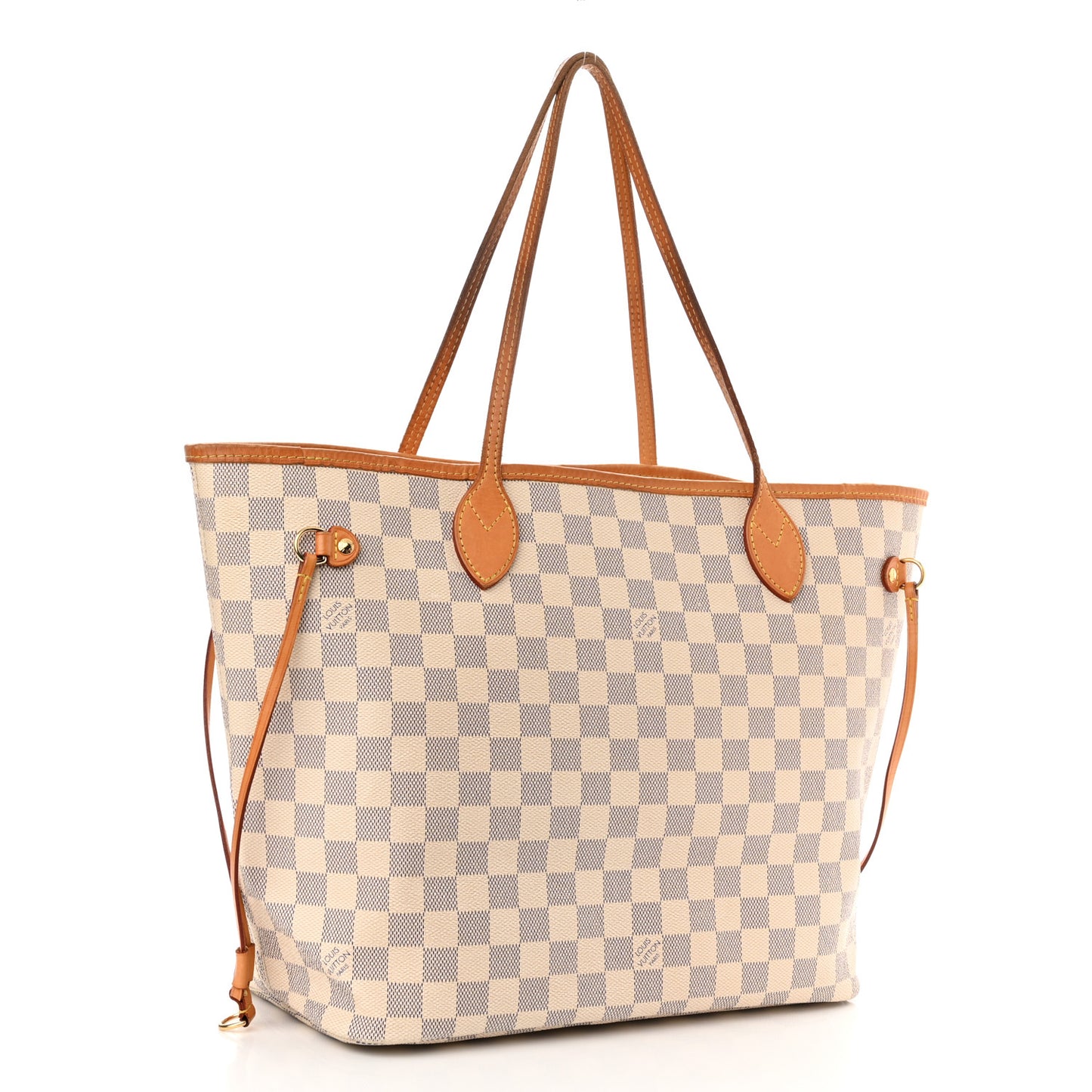 Damier Azur Neo Neverfull MM Rose Ballerine