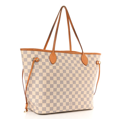 Louis Vuitton Damier Azur Neo Neverfull MM Rose Ballerine 4 of 16