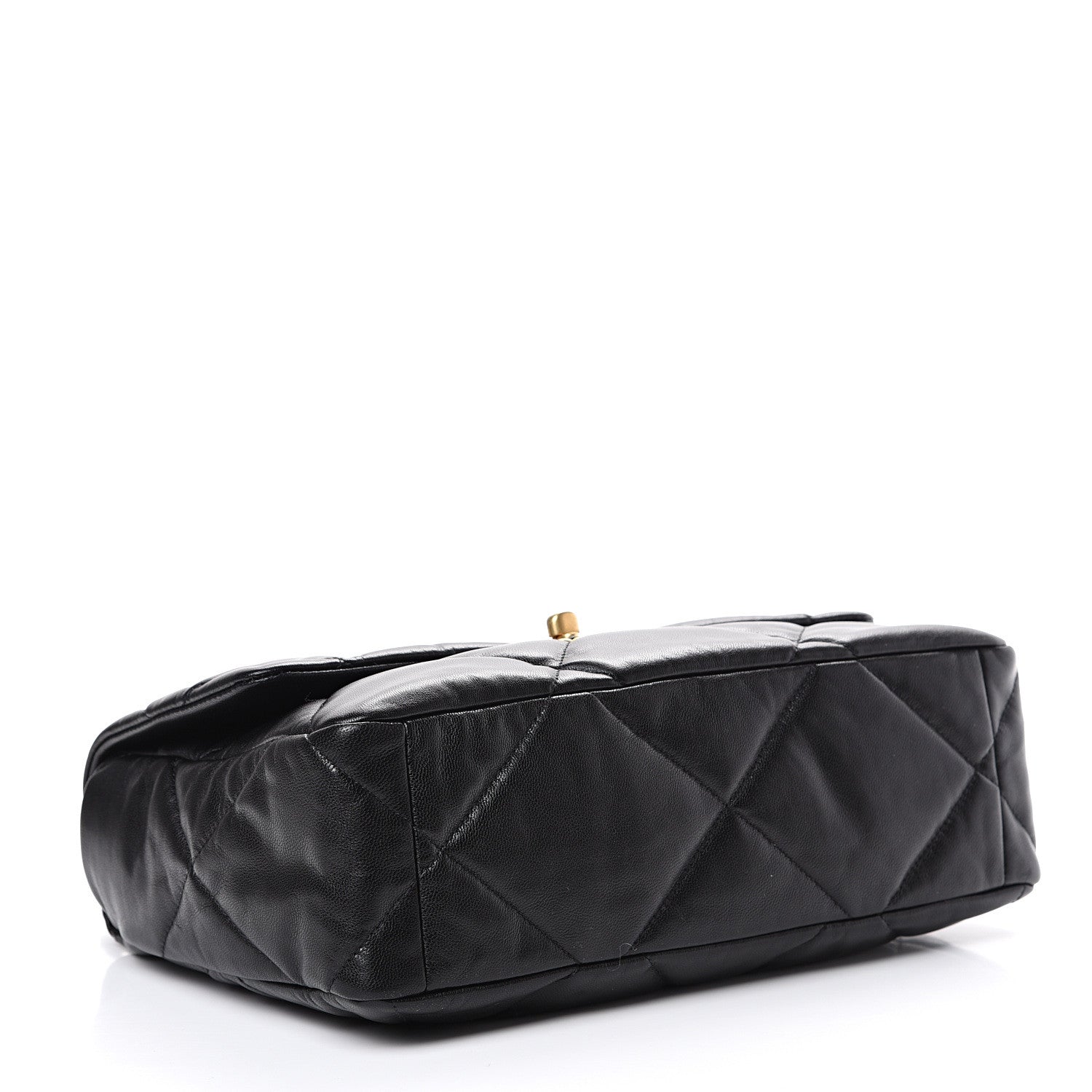 Chanel Goatskin Quilted Large 19 Flap Black 3 of 10