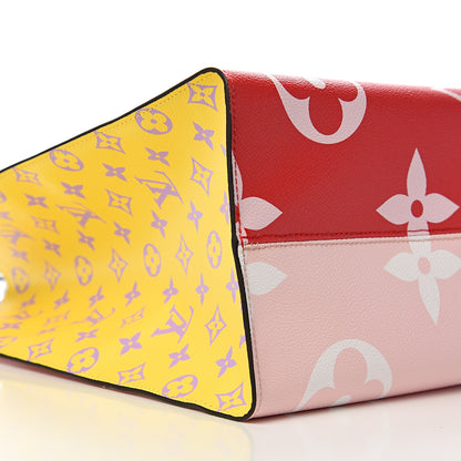 Louis Vuitton Monogram Giant Onthego GM Rouge Rose 7 of 9